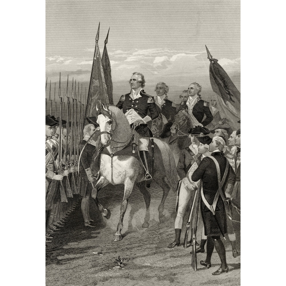 George Washington 1732 To 1799 Taking Command Of The Army 1775 After Alonzo Chappel From Life And Times Of Washington Vo Image 2