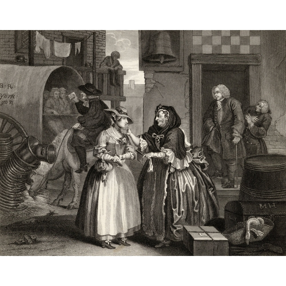 The Harlots Progress Ensnared By A Procuress From The Original Picture By Hogarth From The Works Of Hogarth Published Lo Image 1