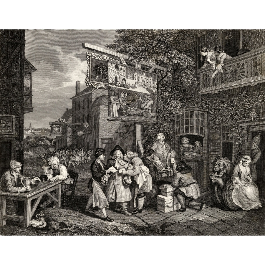 The Election Canvassing For Votes Engraved By T E Nicholson After Hogarth From The Works Of Hogarth Published London 183 Image 1