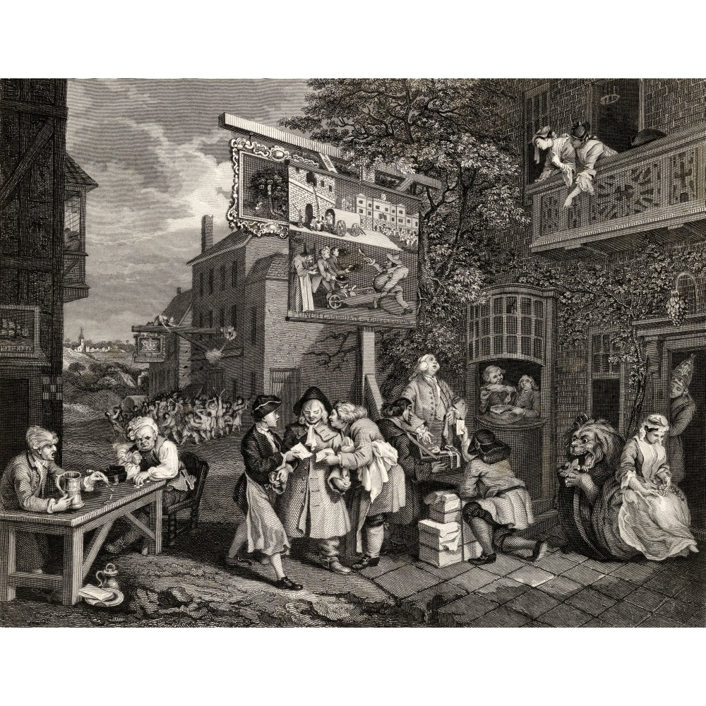 The Election Canvassing For Votes Engraved By T E Nicholson After Hogarth From The Works Of Hogarth Published London 183 Image 2