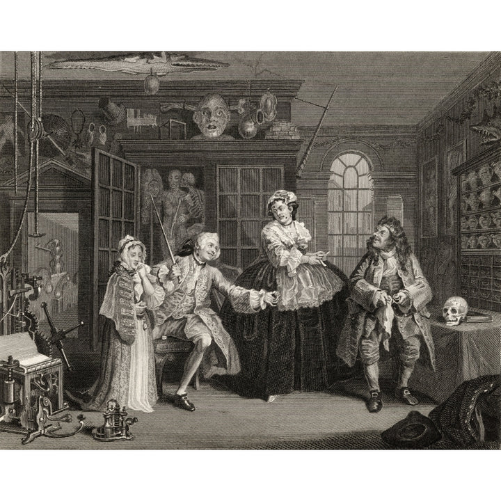 Marriage A La Mode Scene With The Quack From The Original Picture By Hogarth From The Works Of Hogarth Published London Image 1