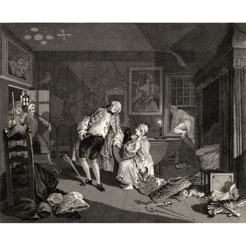 Marriage A La Mode Death Of The Earl From The Original By Hogarth From The Works Image 2