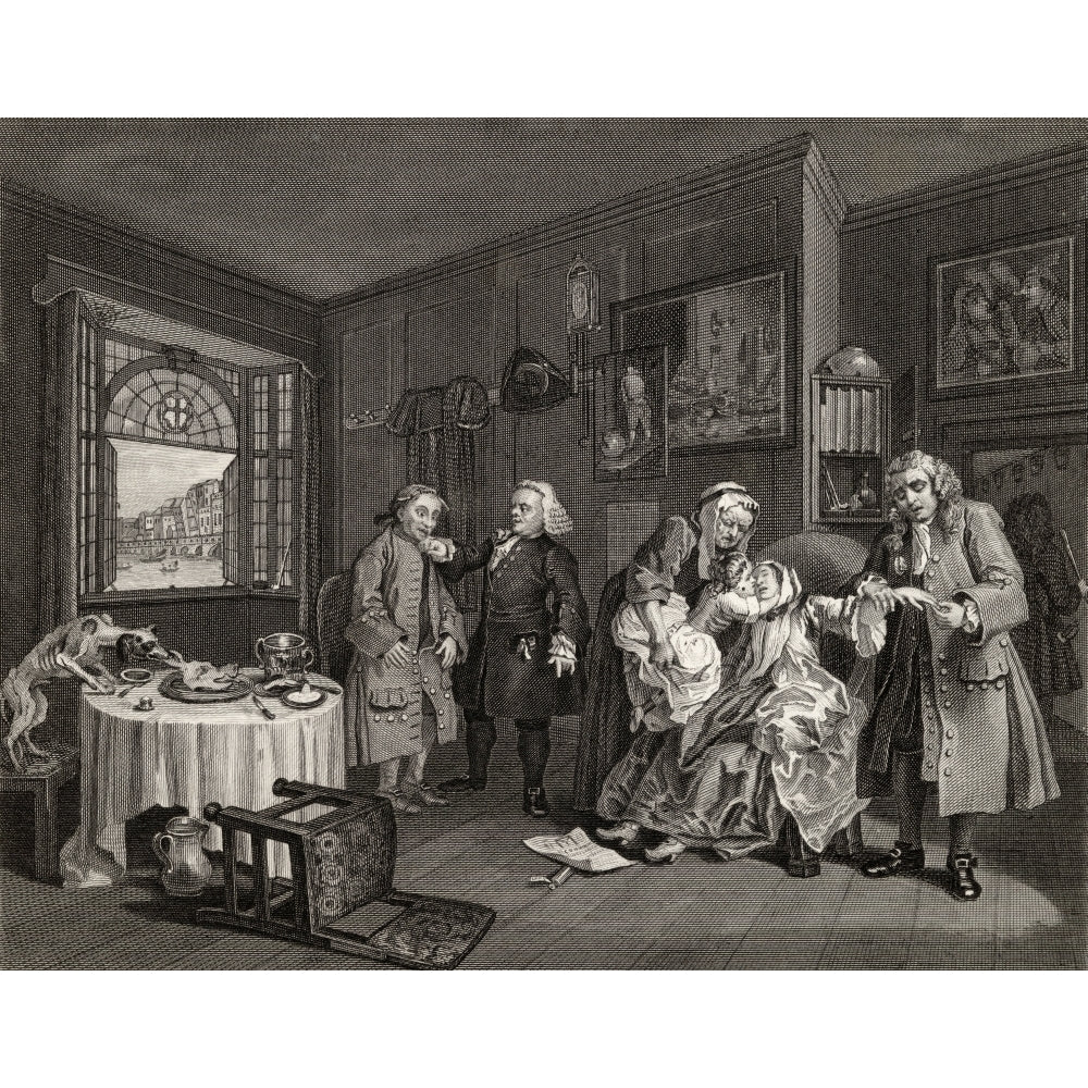 Marriage A La Mode Death Of The Countess From The Original By Hogarth From The Image 2