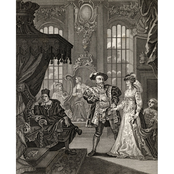 Henry The Eighth And Anna Boleyne Engraved By T Cooke After Hogarth From The Image 1