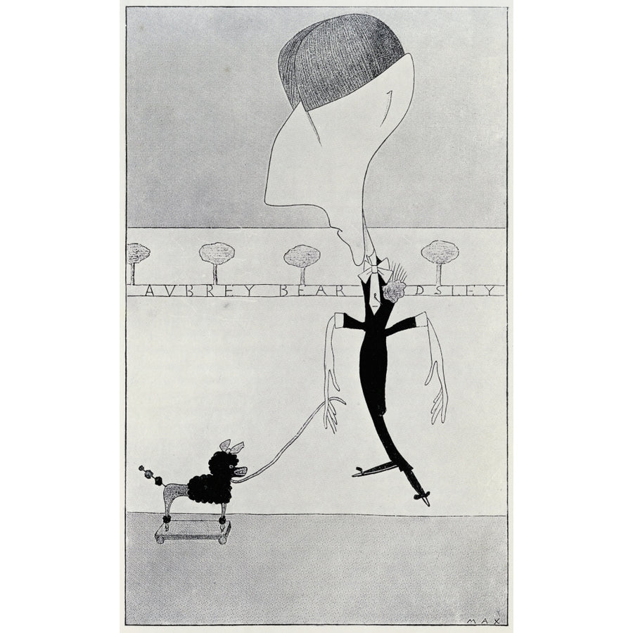 Aubrey Beardsley By Max Beerbohm 1872 To 1956 Poster Print Image 1