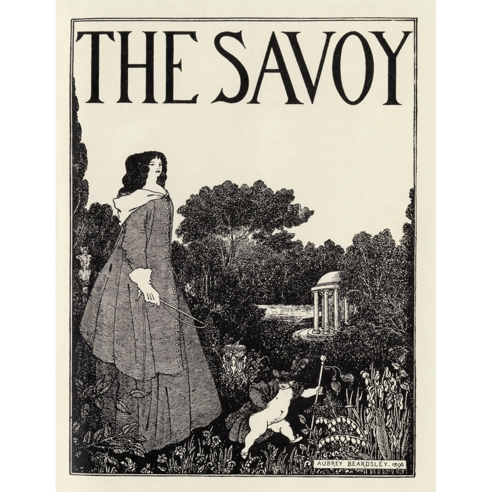 Cover Design Of The Savoy Volume 1 By Aubrey Beardsley 1872 To 1898 English Illustrator Poster Print Image 1