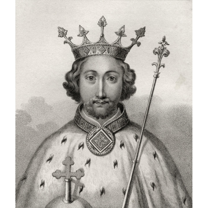 Richard Ii 1367 1400 King Of England Engraved By Bocquet From The Book A Catalogue Of The Royal And Noble Authors Publ 1 Image 1