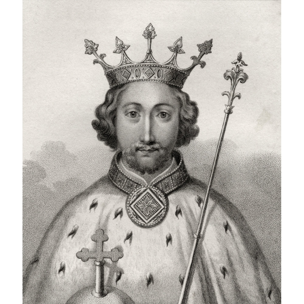 Richard Ii 1367 1400 King Of England Engraved By Bocquet From The Book A Catalogue Of The Royal And Noble Authors Publ 1 Image 2