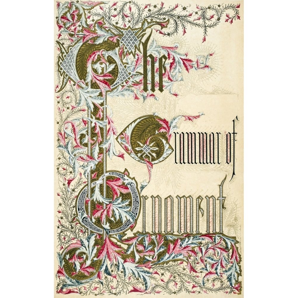 Title Page From The Grammar Of Ornament By Owen Jones Published By Day and Son London 1865 Poster Print Image 2