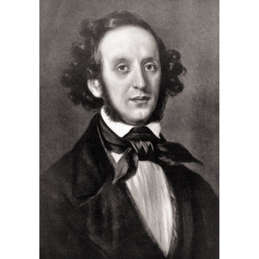 Jacob Ludwig Felix Mendelssohn-Bartholdy 1809 To 1847 German Musician 19Th Century Illustration After Painting By Eduard Image 1