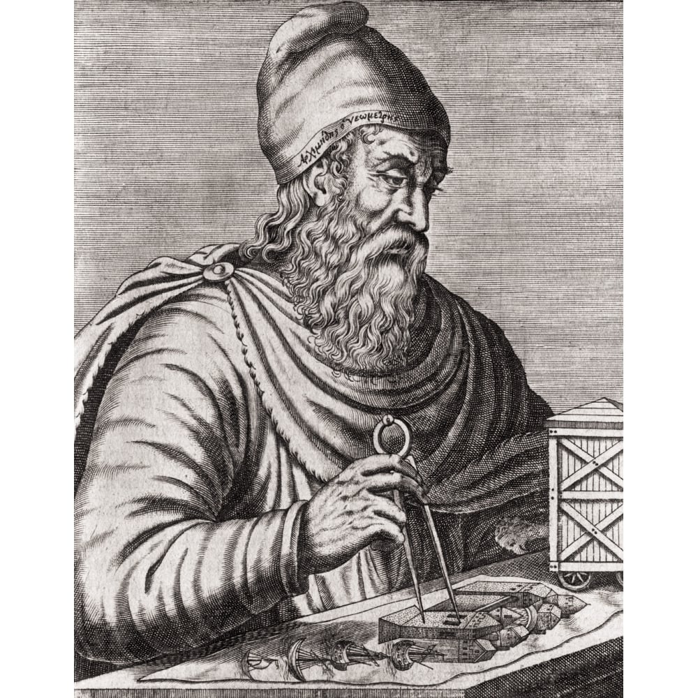 Archimedes Of Syracuse Circa 287 Bc- Circa 212 Bc Greek Mathematician Physicist Engineer Poster Print Image 1