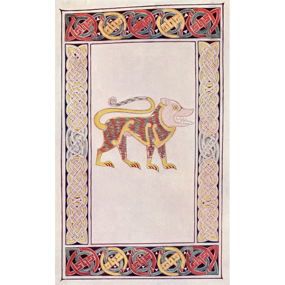 Lion Of St Mark Facsimile Of An Illumination From The Book Of Durrow From The Book The Church Of England A History For Image 1