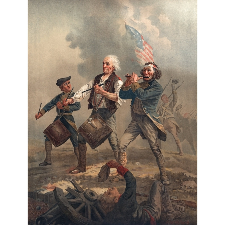 Yankee Doodle Or The Spirit Of 76 Chromolithograph Published By J.F. Ryder After Archibald M. Willard Print Image 1