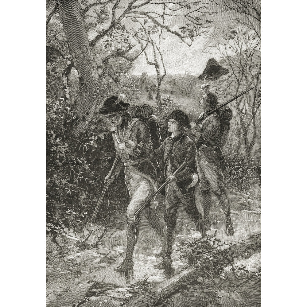 Father And Sons For Liberty. From The Book A Brief History Of The United States Image 1