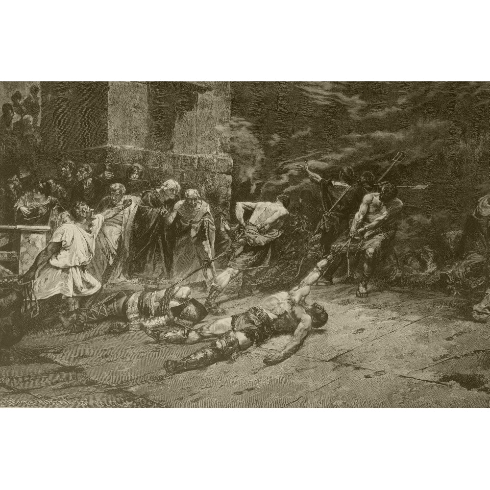 The Spoliarium. After A Painting By Juan Luna. From Album Artistico Published Circa 1890. Poster Print Image 1