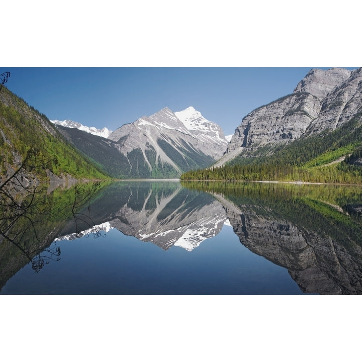 Mckinney Lake Mount Robson Provincial Park Jasper Alberta Canada Poster Print Image 2