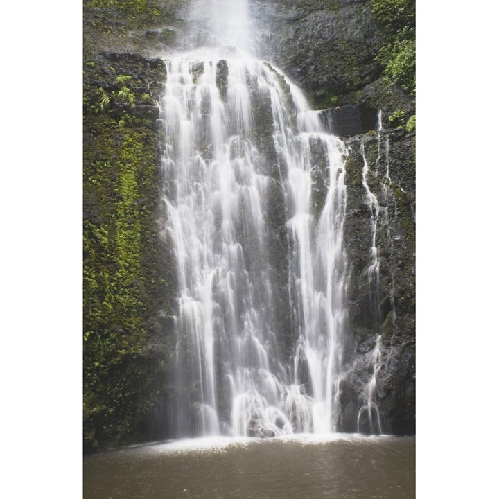 Waterfall Hana Maui Hawaii Usa Poster Print Image 2