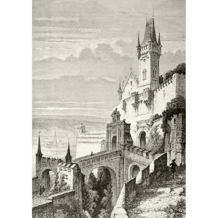 The Castle Of Veste Coburg In Coburg Germany In The 19Th Century. From A 19Th Century O Poster Print Image 2