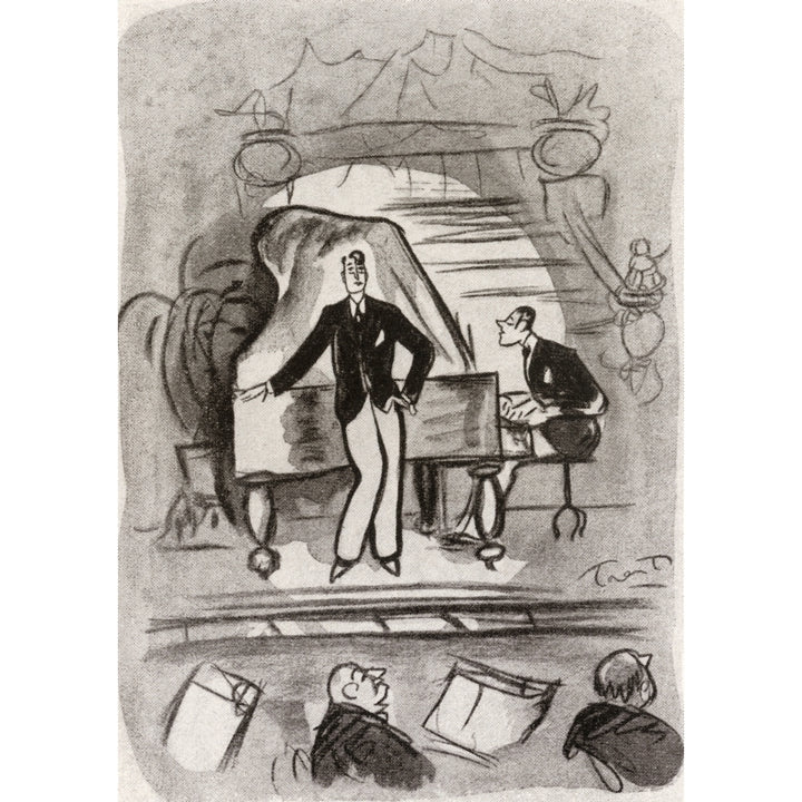 Cabaret In Montparnasse Paris France In The 1920s. After The Drawing By Trent Image 1