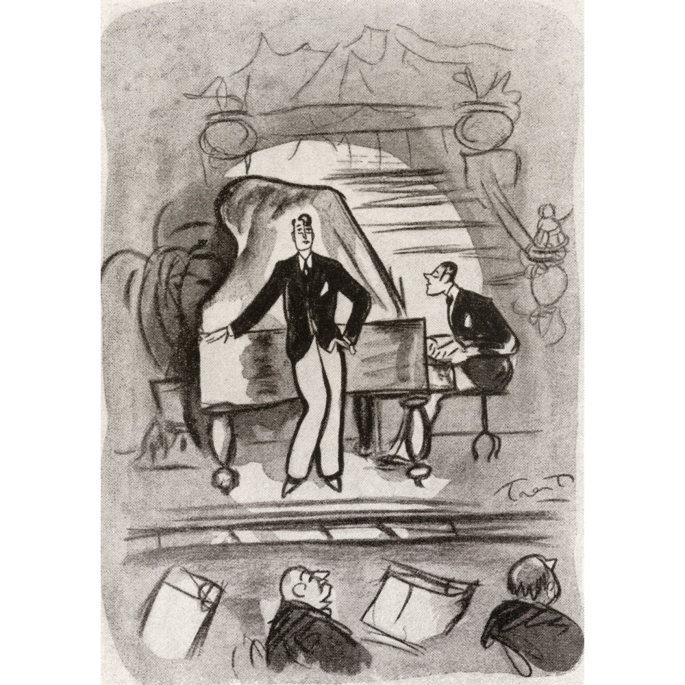 Cabaret In Montparnasse Paris France In The 1920s. After The Drawing By Trent Image 2