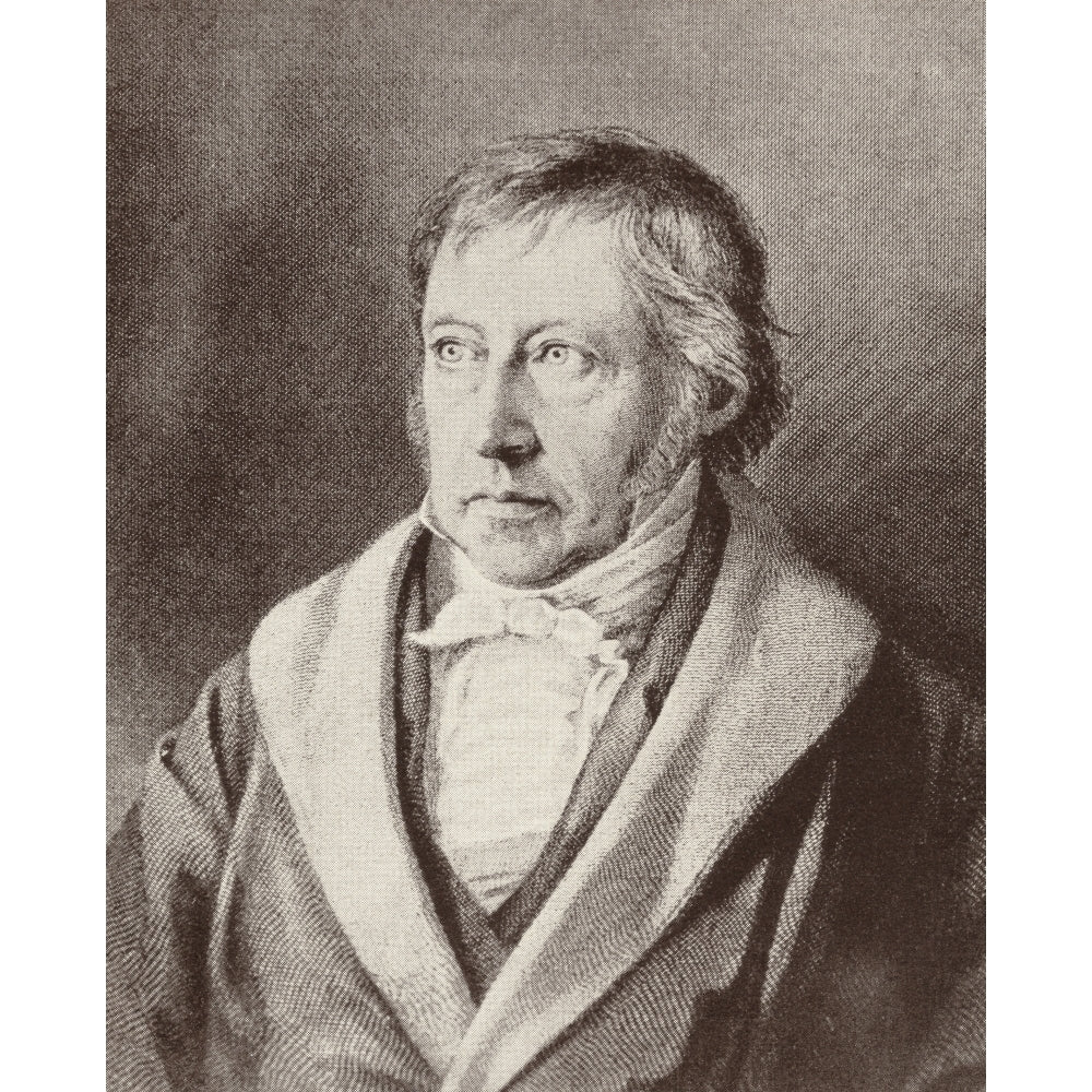 Georg Wilhelm Friedrich Hegel 1770 To 1831. German Philosopher. Poster Print Image 2