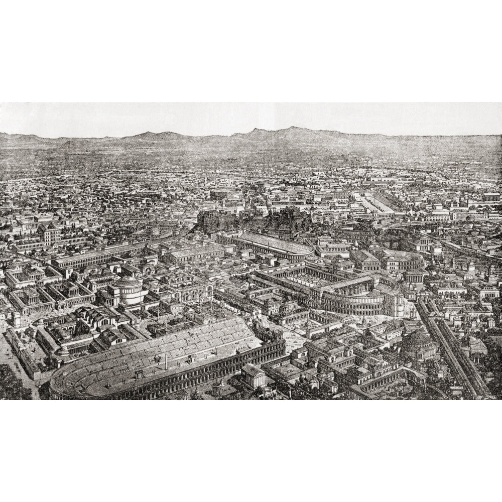 A General View Of Rome Italy As It Would Have Appeared In The Time Of Aurelian From The Book Harmsworth History Of The 1 Image 1