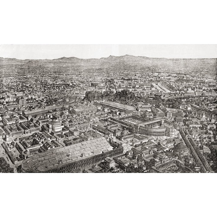 A General View Of Rome Italy As It Would Have Appeared In The Time Of Aurelian From The Book Harmsworth History Of The 1 Image 1