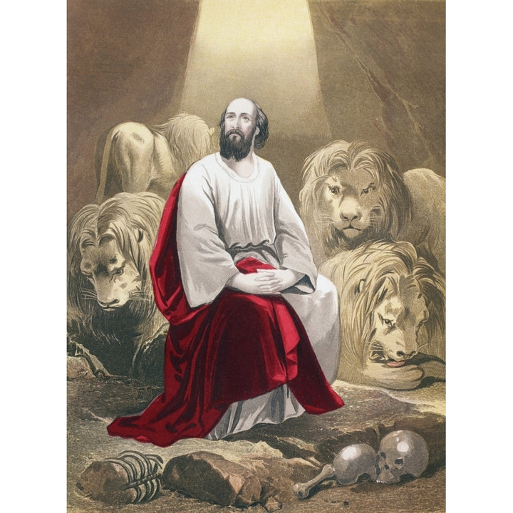 Daniel In The Lions Den From The Holy Bible Published By William Collins Sons Image 2