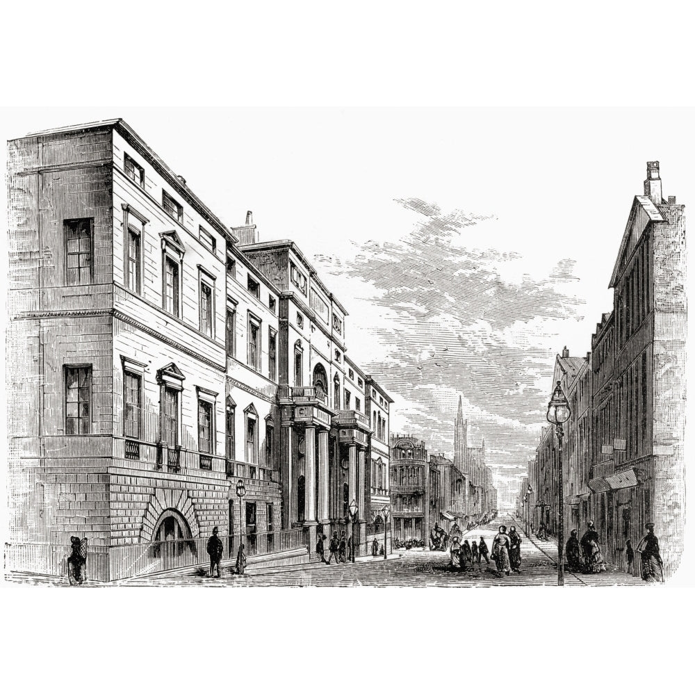 Edinburgh University Scotland. From The Book Scottish Pictures Drawn With Pen Image 1