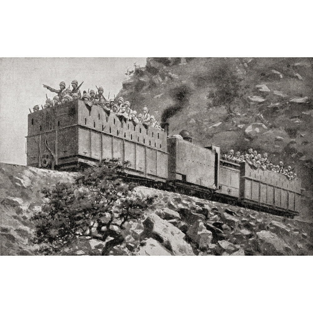 Armoured Train In Reconnaissance Action Near Kimberley South Africa During The Image 2