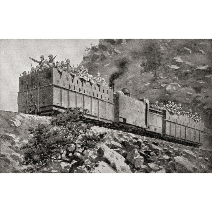 Armoured Train In Reconnaissance Action Near Kimberley South Africa During The Image 1