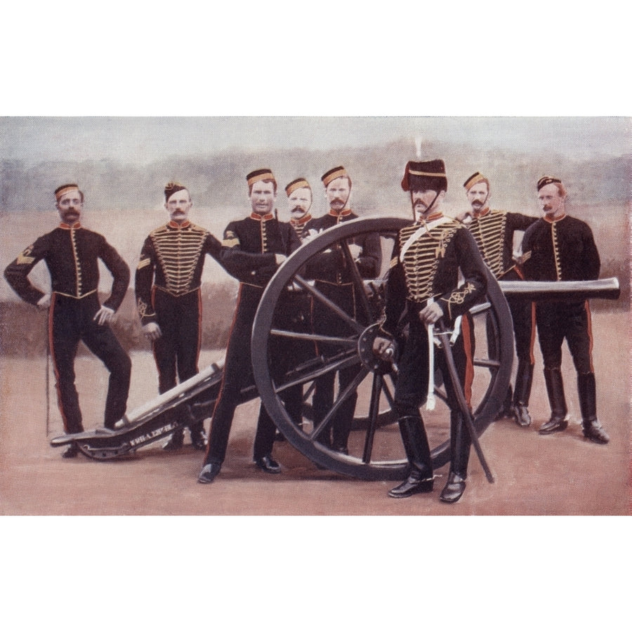 Sergeants Of The Royal Horse Artillery With A 12 Pounder Gun. From The Book South Africa And The Transvaal War By Louis Image 1