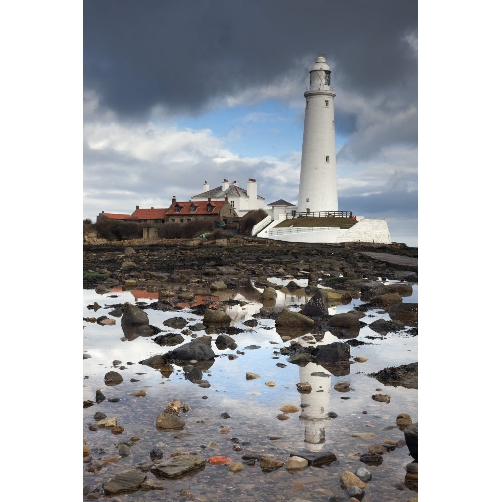 Whitley Bay Northumberland England; St. Marys Lighthouse Poster Print Image 2