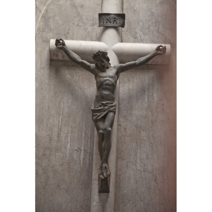 Buenos Aires Argentina; Statue Of Jesus On A Cross In Recoleta Cemetery Poster Print by Stuart Westmorland / Design Pic Image 1