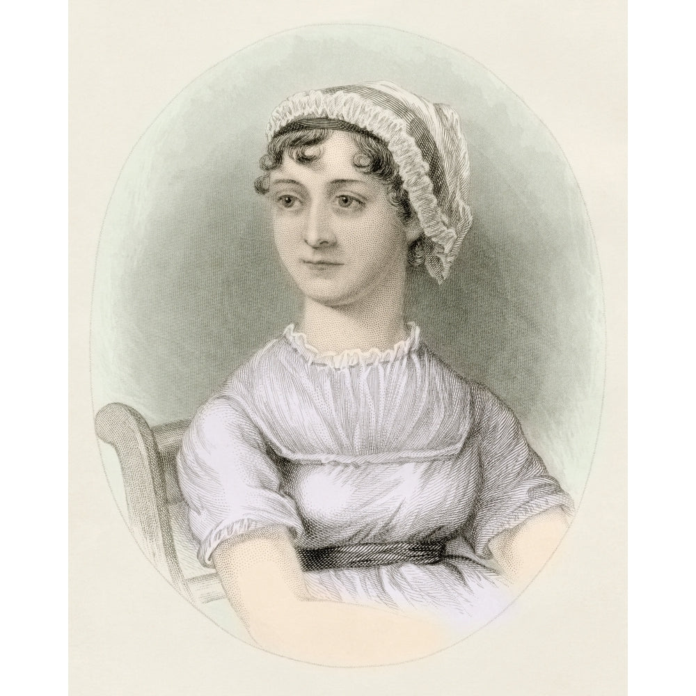 Jane Austen 1775 To 1817. English Novelist. Poster Print Image 2