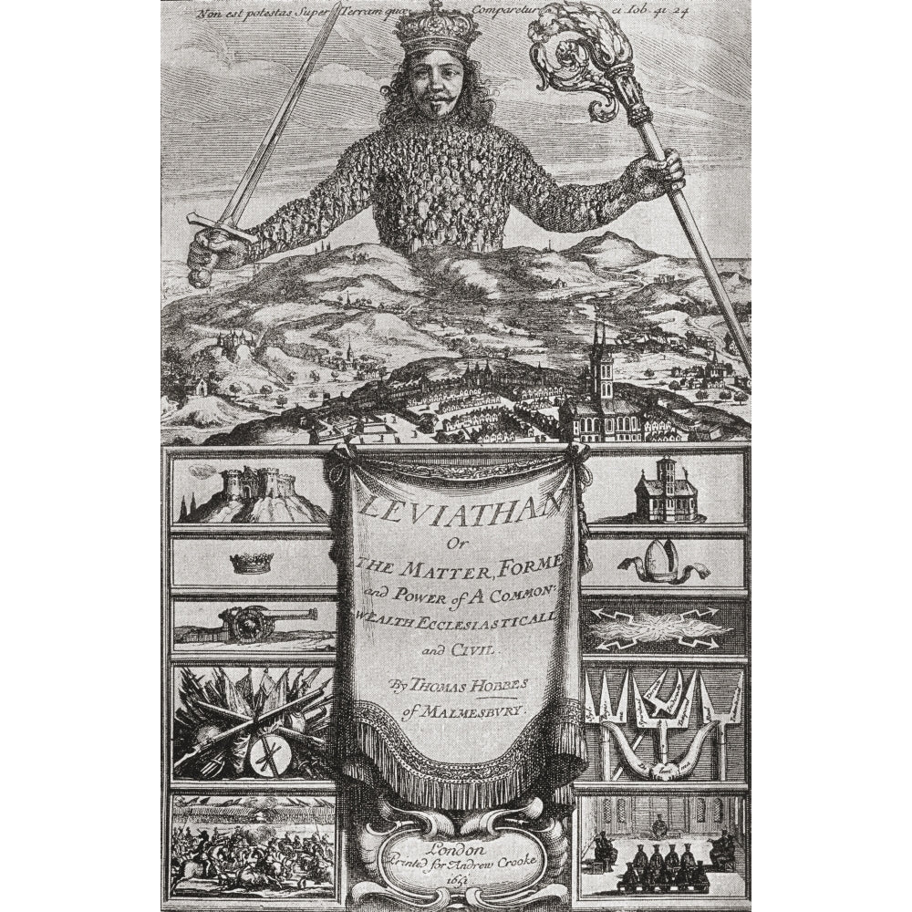 Title Page To Leviathan Or The Matter Forme And Power Of A Common Wealth Ecclesiasticall And Civil By Thomas Hobbes Of 1 Image 1