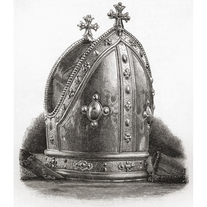 Mitre Of Bishop Wren. Matthew Wren 1585 To 1667. English Clergyman And Scholar. Image 2