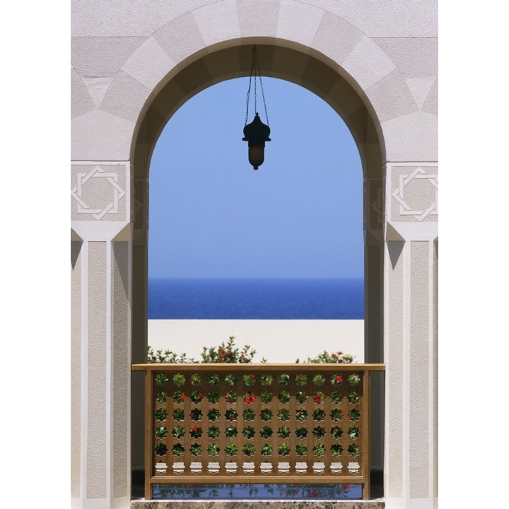 View Through Archway To Beach And Sea Poster Print Image 1