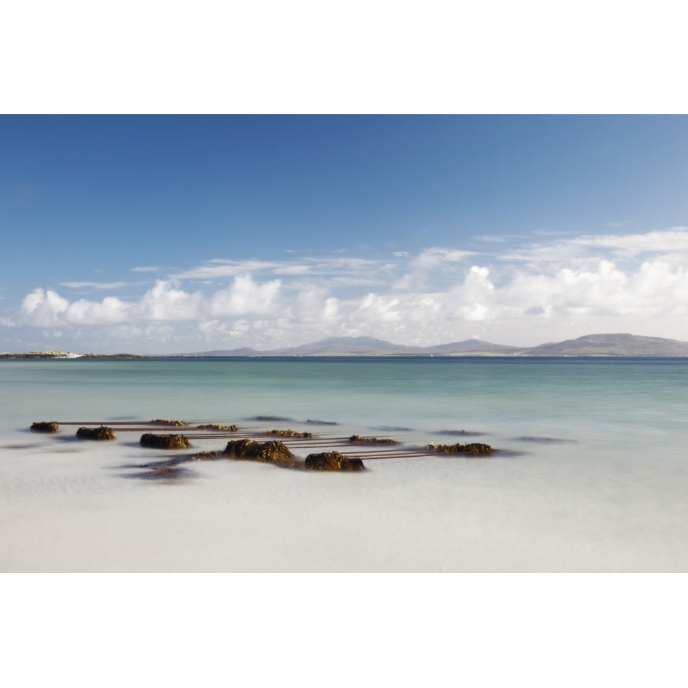 Seaweed On The Shore On Eilogarry Beach; Isle Of Barra Scotland Poster Print Image 1