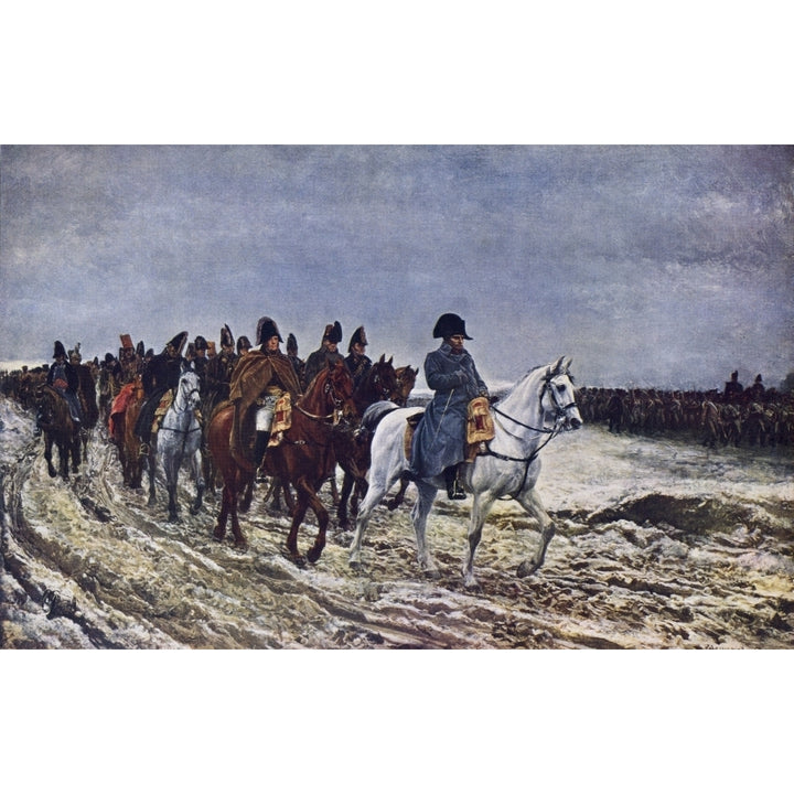 1814. Painting By Jean Louis Ernest Meissonier. Napoleon And His Staff Returning Image 2