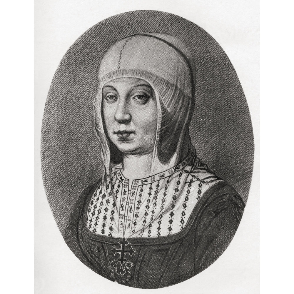 Isabella I Of Castile 1451 To 1504. Queen Of Castile And Le Poster Print Image 1