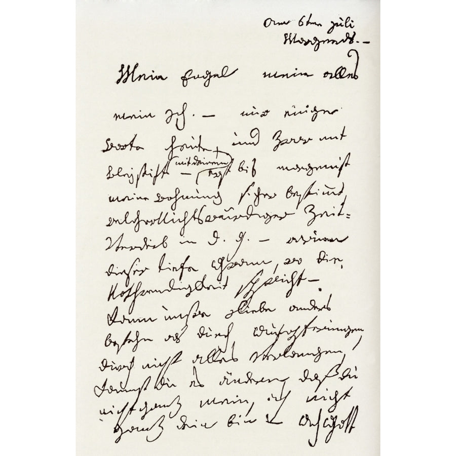 Letter From Ludwig Van Beethoven To The Immortal Beloved Now Widely Believed To Image 1