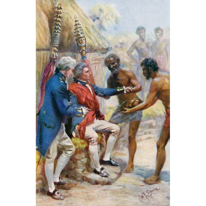 Captain James Cook Received By The Natives Of Hawaii. From The Life And Voyages Image 1