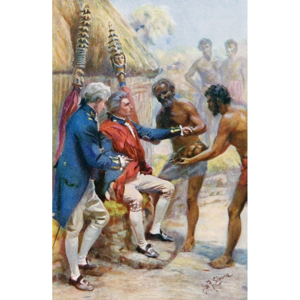 Captain James Cook Received By The Natives Of Hawaii. From The Life And Voyages Image 2