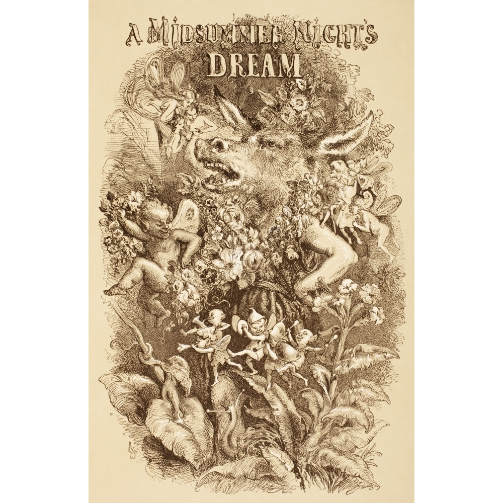 Illustration By Sir John Gilbert For A Midsummer Nights Dream By William Shakespeare From The Illustrated Library Sha 1 Image 1