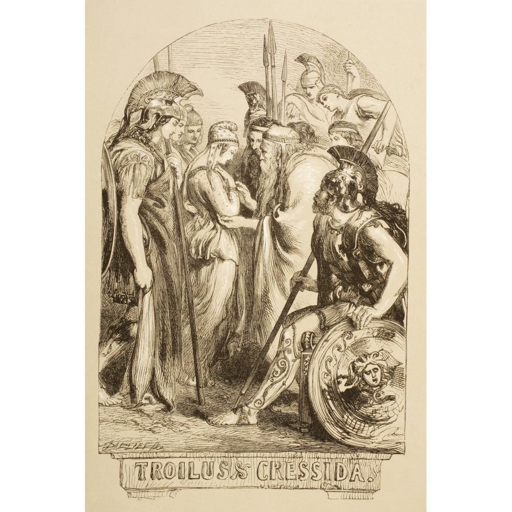 Illustration For Troilus and Cressida By William Shakespeare From The Illustrated Library Shakspeare Published London 18 Image 1