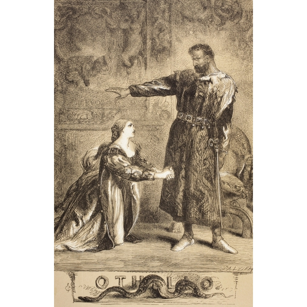 Illustration By Sir John Gilbert For Othello By William Shakespeare. From The Image 2