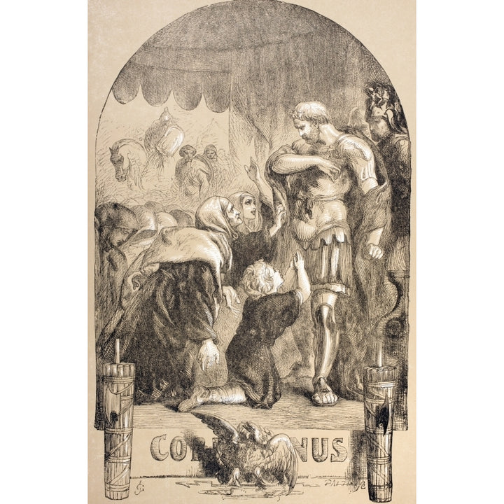 Illustration By Sir John Gilbert For Coriolanus By William Shakespeare From The Illustrated Library Shakspeare Publish 1 Image 1