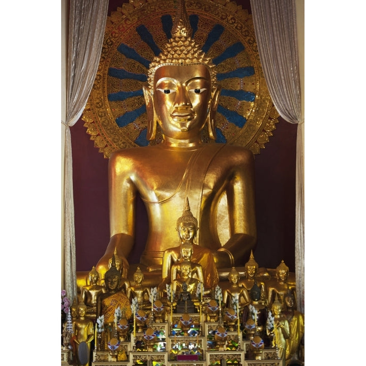 Buddhist Statue In Wat Phra Singh Temple; Chiang Mai Thailand Poster Print Image 1