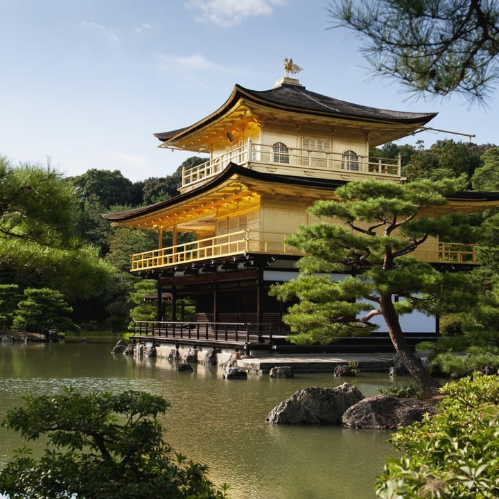 Golden Pavilion A Buddhist Temple; Kinkaku Ji Kyoto Japan Poster Print Image 1